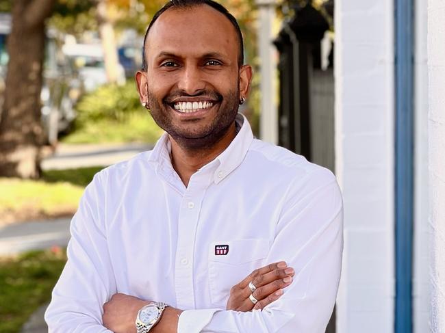 Saki Samara has opened his third cafe, Coffee Ministry, in Armadale. Picture: Dean Schmideg