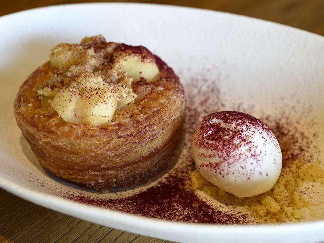 Apple cronut dessert. Picture: Andrew Henshaw