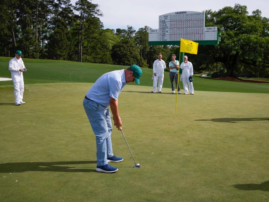 Sports journalist Darren Walton plays at Augusta