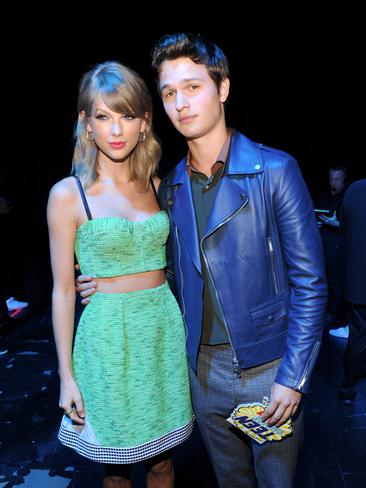 Recording artist Taylor Swift and actor Ansel Elgort attend FOX’s 2014 Teen Choice Awards. Picture: Getty