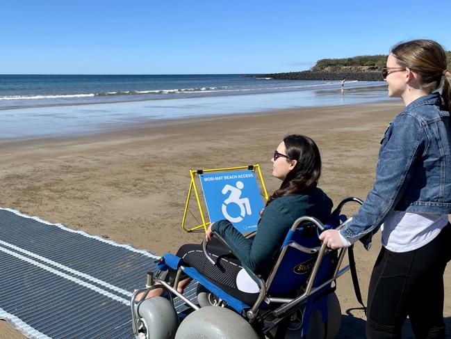 CQUni's U-Beach project improves beach accessibility for disabled people. Picture: Supplied