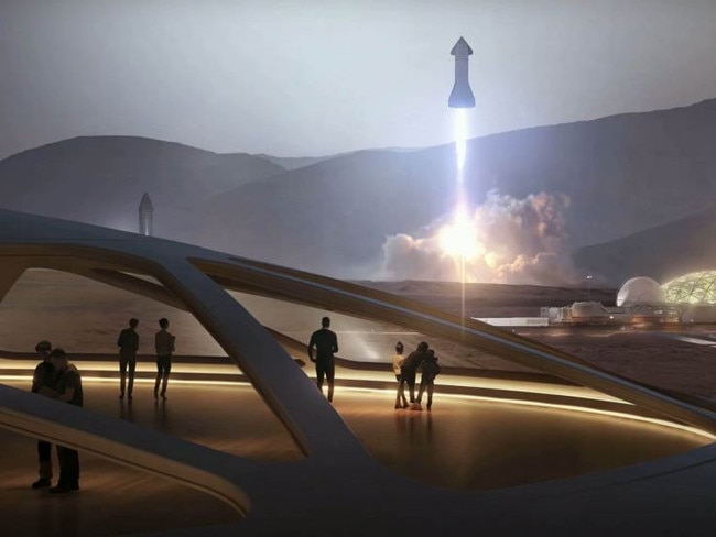 A mock up of the mars moon base. Picture: Supplied