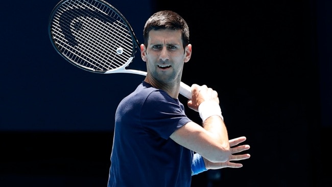 Novak Djokovic has said he is willing forego the chance to become the winner of the most grand slams in history so he can remain unvaccinated. Picture: Darrian Traynor/Getty Images