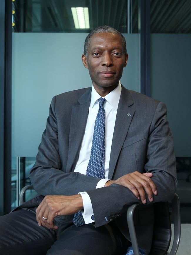 Swiss Re CEO Reinsurance Moses Ojeisekhoba. Picture: Britta Campion