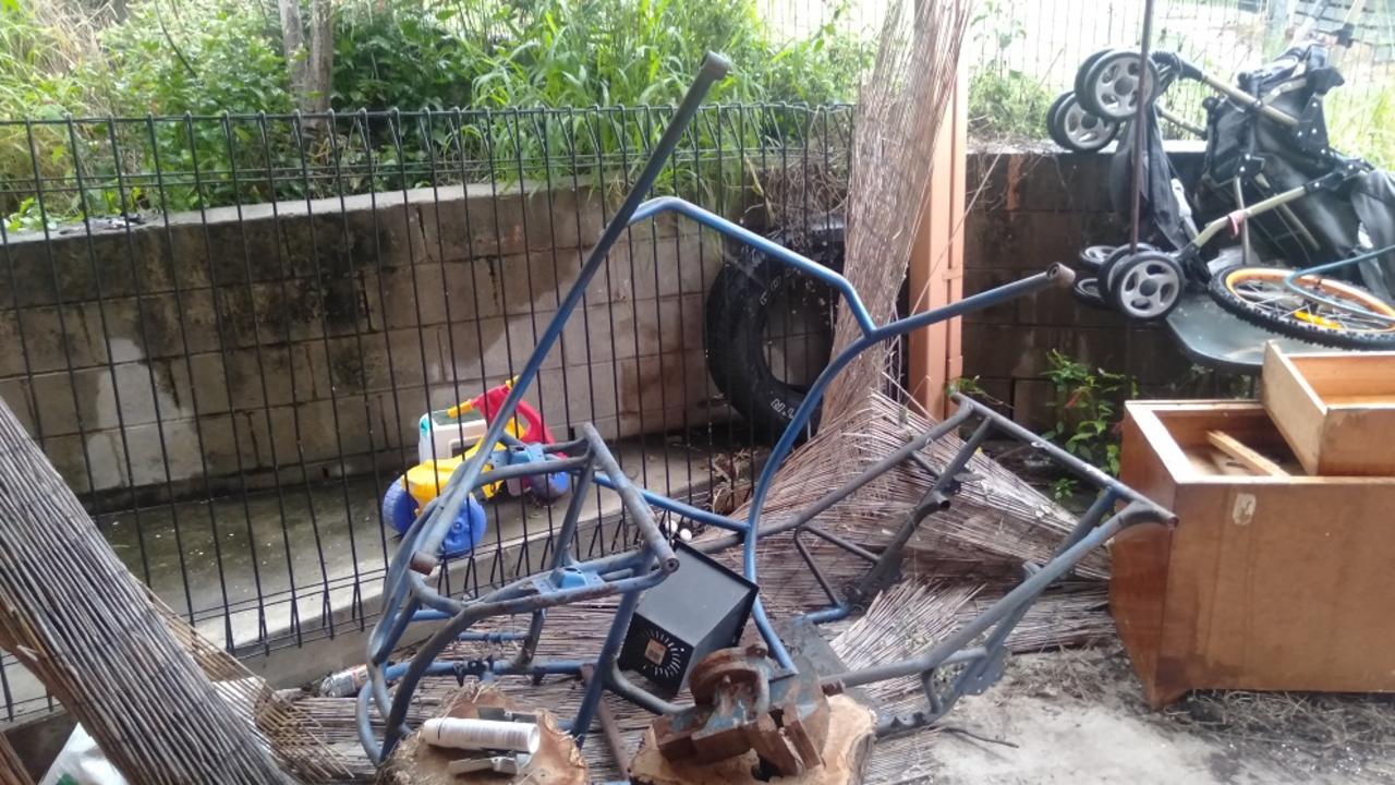 Back yard of Gladstone home left in shocking condition.