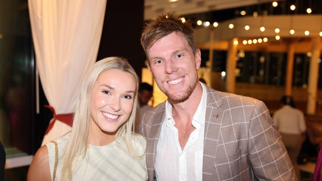 Lily Gray and Tom Fields at the Gold Coast Titans NRLW 2025 Season Launch at Isoletto The Star Gold Coast. Picture, Portia Large.