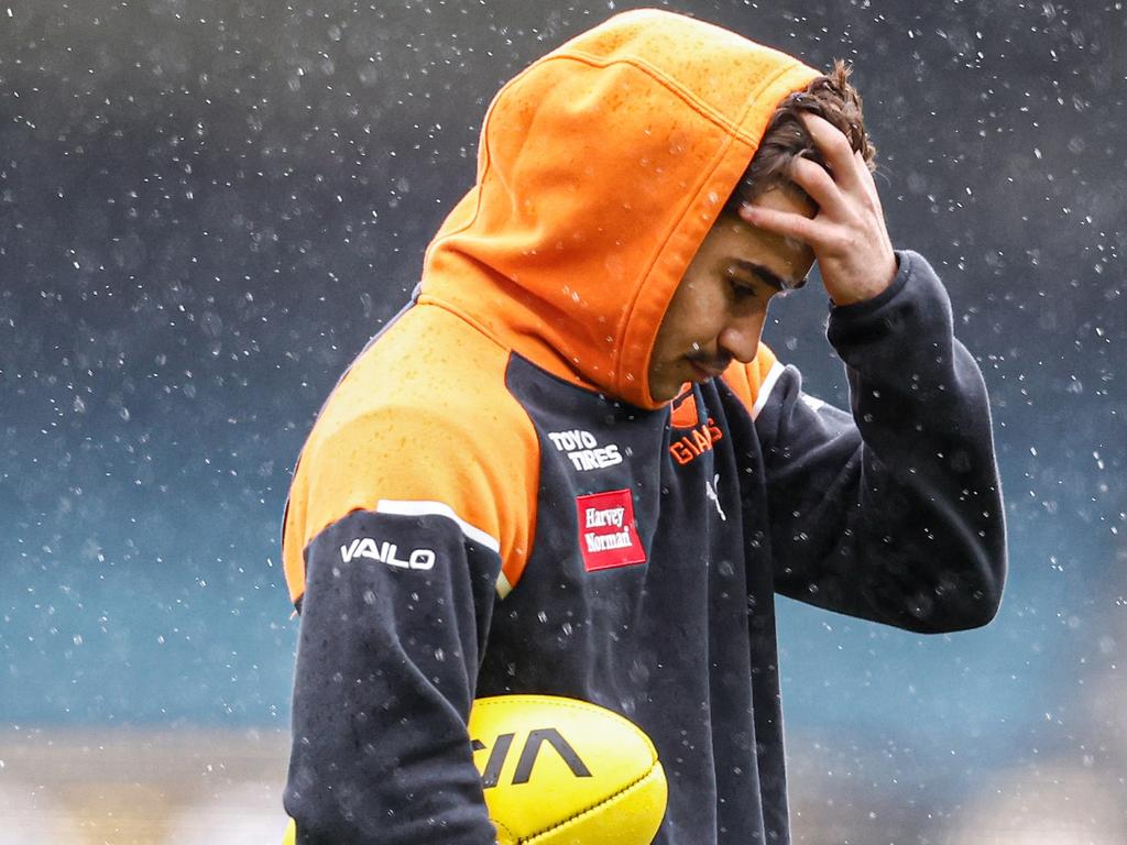 Bedford admitted tackling technique was on his mind when he ran out for the Suns clash. Picture: Michael Willson/AFL Photos via Getty Images