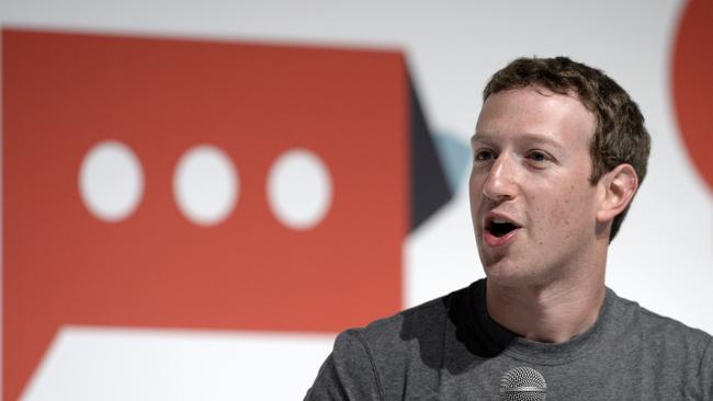 Facebook's creator Mark Zuckerberg has denied fake news on the social media network was a factor in the US election. Picture: AFP/Lluis Gene