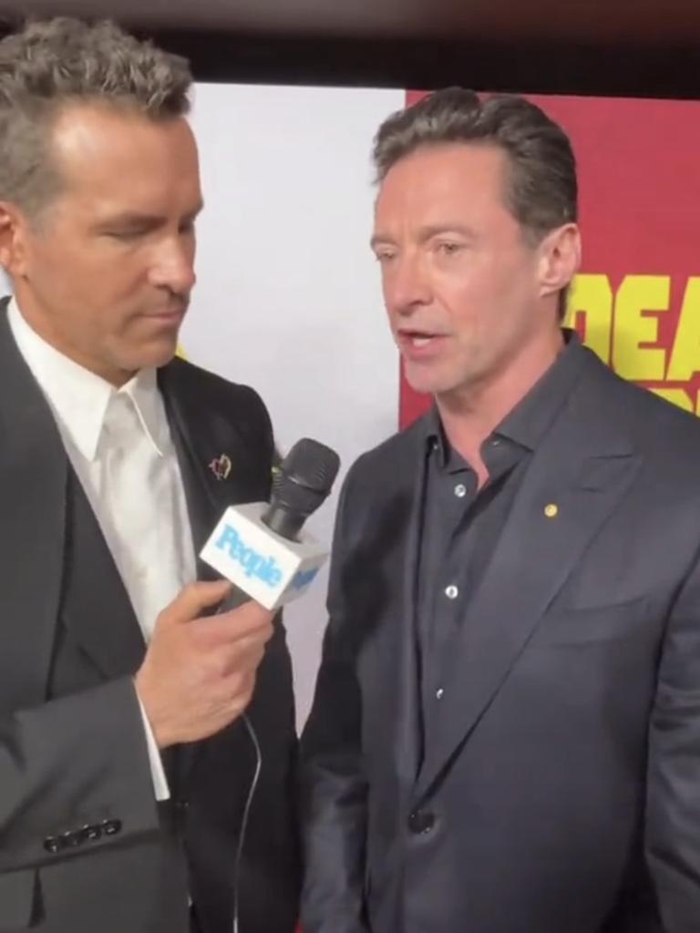 ‘And others’ speak on the red carpet at the Deadpool &amp; Wolverine premiere in New York.