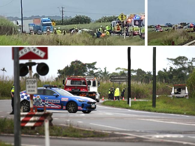 Double fatal crash on Bruce Highway near Innifail.