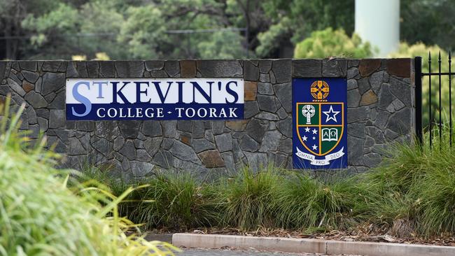 A high-powered battle is playing out at St Kevin’s College in Toorak, which could rock the foundations of Catholic education in Australia. Picture: AAP