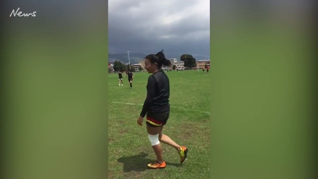 The historic first AFLW goal scored in Colombia