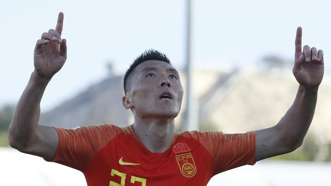 China's defender Yu Dabao bagged the winner for Marcello Lippi’s side.