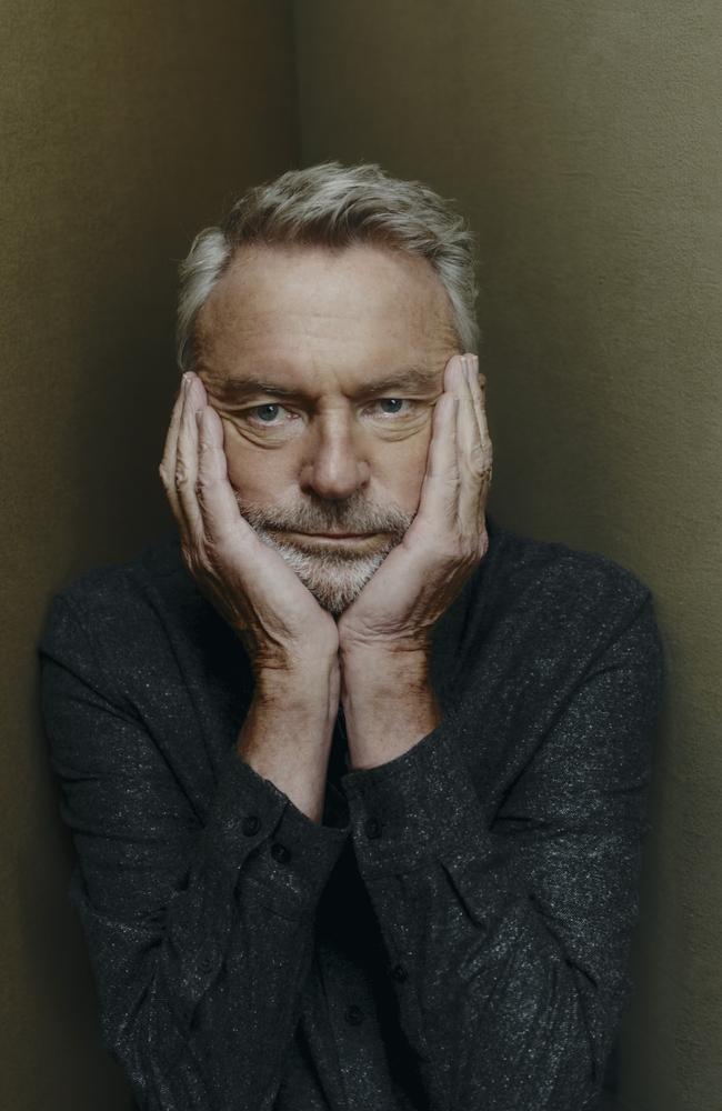 Sam Neill has addressed his split from Love Me star Heather Mitchell in a revealing interview conducted by Mitchell for Stellar. Picture: Georges Antoni for Stellar