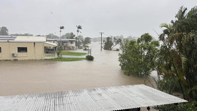 Backyards turned to swimming pools. Picture: Veronica Lawlor