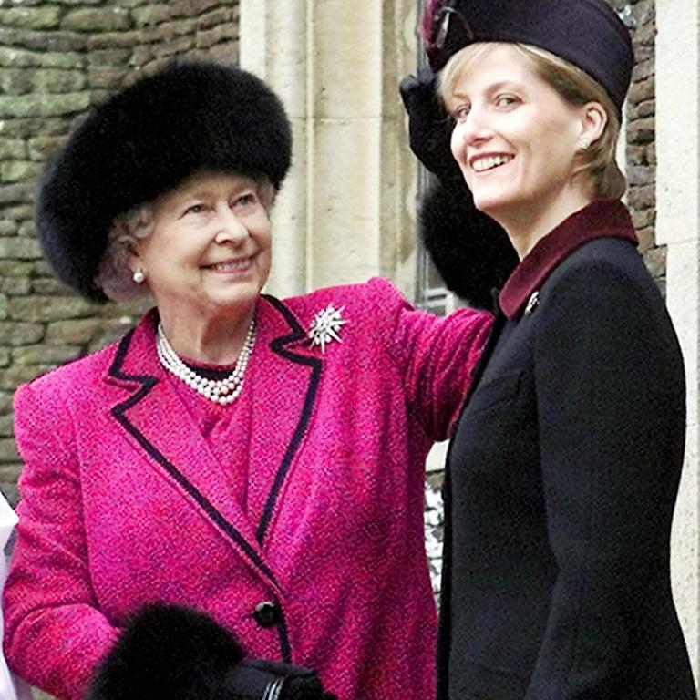 The Queen with Sophie, Countess of Wessex in 2002. Picture: AFP