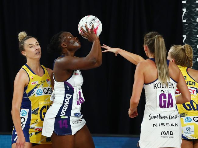 The Lightning won the final quarter but it wasn’t enough to snatch victory. Picture: Chris Hyde/Getty Images