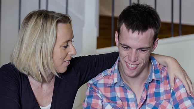 Eric has been given constant support and assistance thanks to his mum, Karen. Picture: ABC