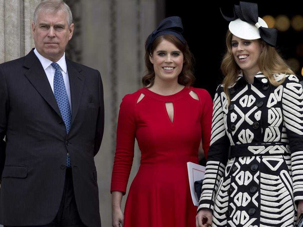 Undoubtedly every public appearance the Princesses made would be marred by the reminder of their father and his involvement in the Jeffrey Epstein scandal. Picture: Justin Tallis/AFP.