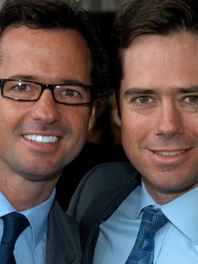 McLachlan with brother and broadcaster Hamish.