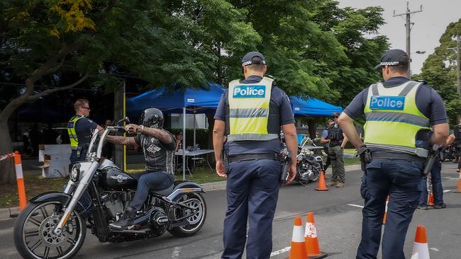 There are concerns more bikies will keep coming to Victoria unless the rules are strengthened. Picture: Ian Currie