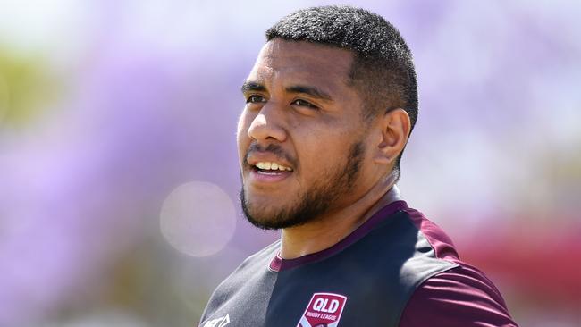 Moeaki Fotuaika is ready to make an impact for the Maroons. Picture: Matt Roberts/Getty Images