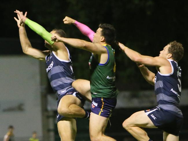 SANFL Fast Footy grand final at Norwood Oval, Adelaide. Grand Final, South Adelaide playing the Eagles. (AAP/Emma Brasier)