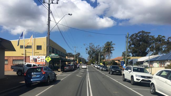 The food market in Salamander Bay on Soldiers Point Road where police allege Chloe May Geale went on a stabbing rampage. Picture by Peter Lorimer