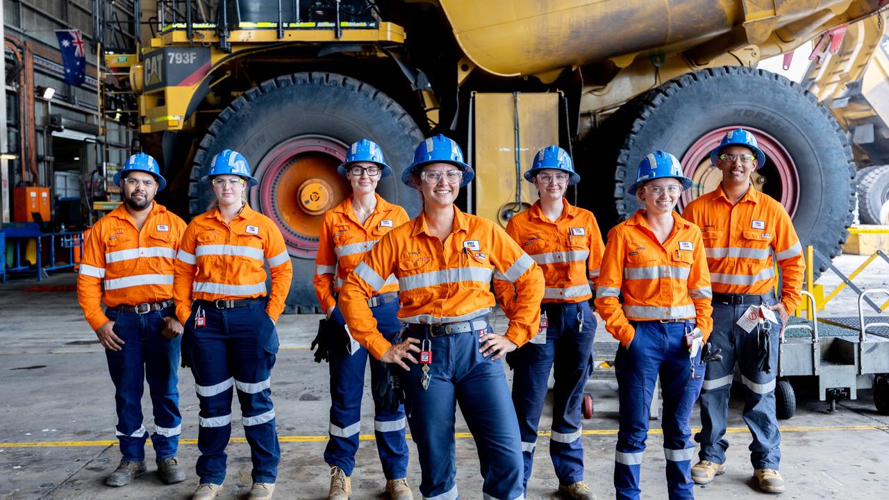 22 of the 30 apprentices in the recent intake are women. Picture: Supplied/BHP