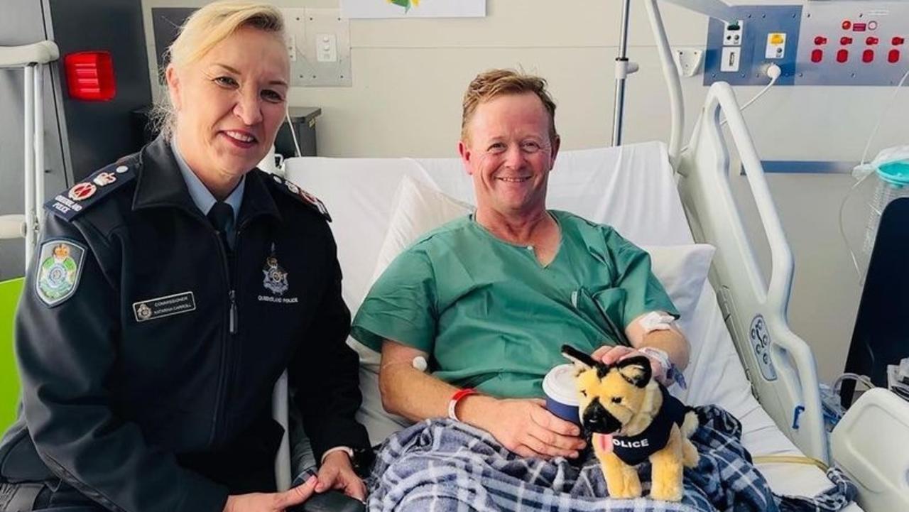 Queensland Police Instagram post of Katarina Carroll with Senior Constable Steven Ingerson