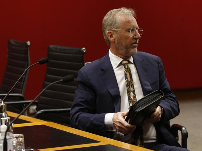 Chief of staff to Minister Jo Haylen, Scott Gartrell, appears at the inquiry. Picture: John Appleyard