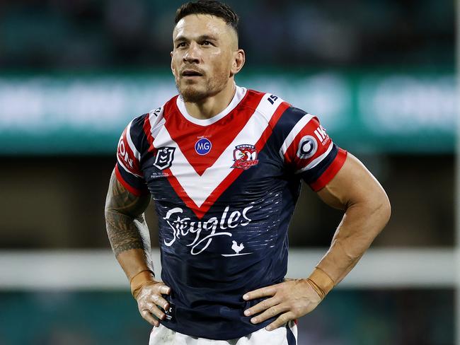 Roosters' Sonny Bill Williams during the NRL Elimination Final between the Sydney Roosters and Canberra Raiders at the SCG. Picture. Phil Hillyard