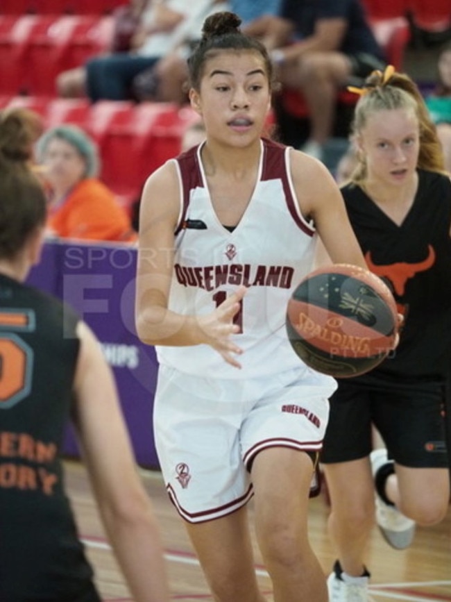 Gold Coast basketball junior Layla-J Cameron. Picture: SUPPLIED