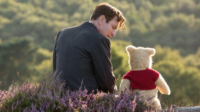 Christopher Robin. (Ewan McGregor) with his long time friend Winnie the Pooh in Disney’s live-action adventure CHRISTOPHER ROBIN.