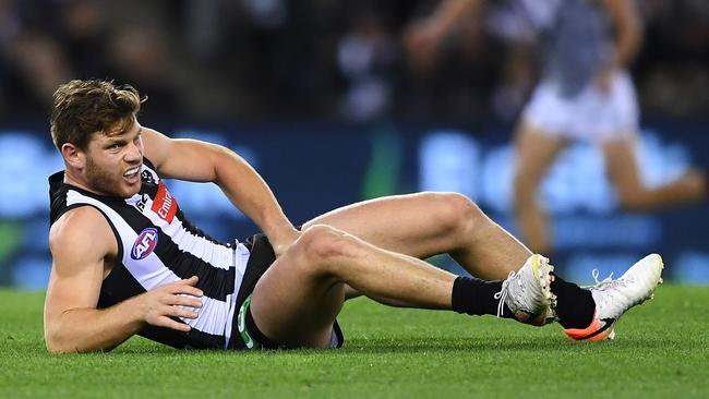 Taylor Adams immediately knew he was in trouble against Port. Pic: Getty Images