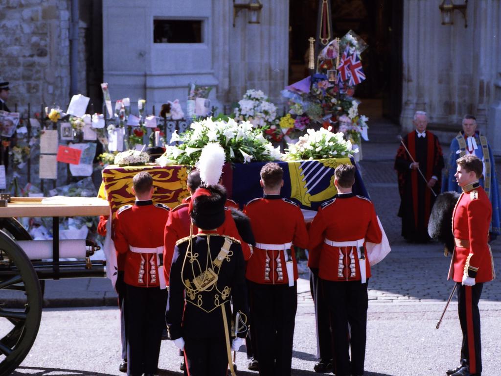 Diana’s funeral in 1997 brought the world to a standstill. Picture: Sean Mulcahy