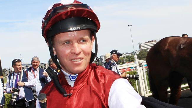 Jockey Kerrin McEvoy is taking the ride on Simenon at Caulfield on Saturday. Picture: Mark Evans