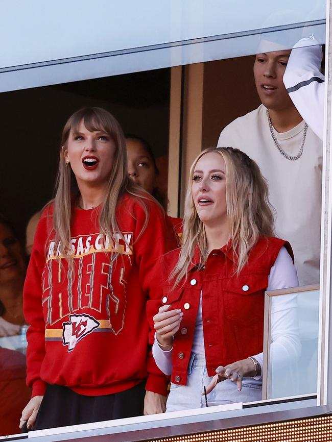 Swift at a Kansas City Chiefs game. Picture: Getty Images