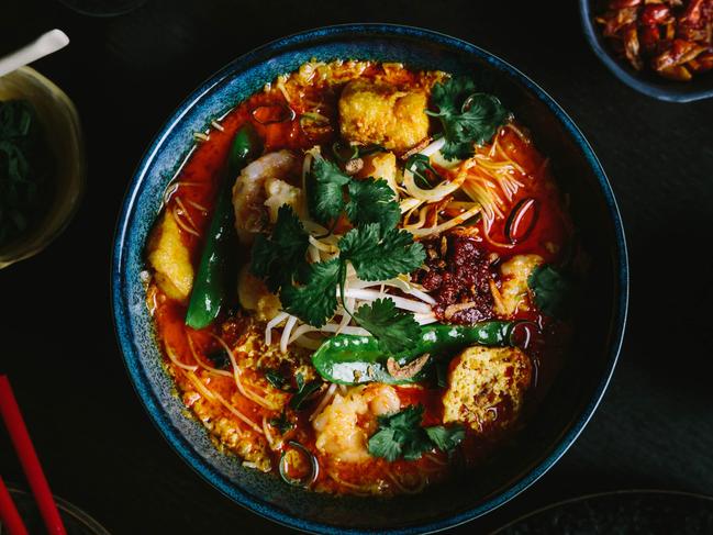 The Malaya’s King Prawn Laksa. Picture: Jackielyn Powell