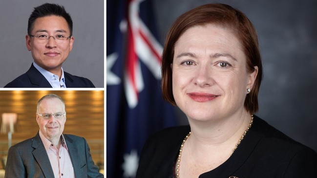 (Clockwise from top left) Accenture Centre of Advanced AI in Australia lead Huw Kwan, Chief Defence Scientist Professor Tanya Monro AC and Westpac chief technology officer David Walker.