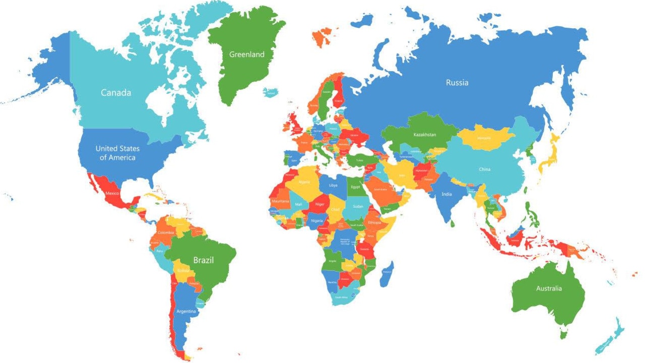 Countries of the world. Different maps sometimes show slightly more or fewer countries than 196, depending on how the person who has drawn the map defines what is an official country. The numbers of countries in the world also changes from time to time as countries gain independence or become part of another country. Picture: iStock