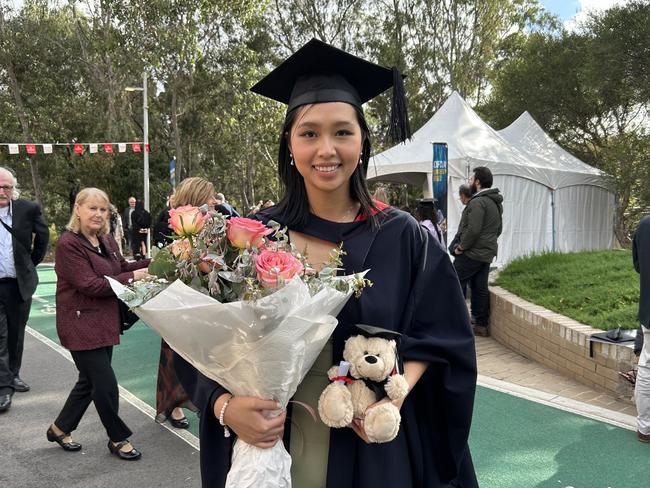 Tuyet Hua graduates from La Trobe University with a Bachelor of Health Science on May 14, 2024. Picture: Brittany Busch