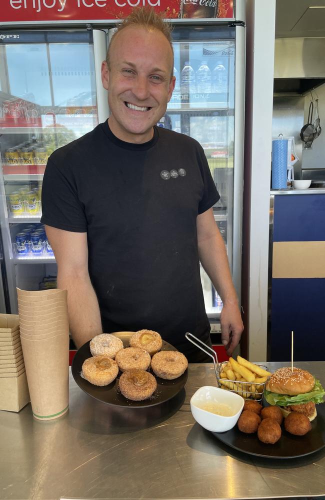 Mr Wheeler originally operated Bad Boys Doughnuts at market stalls across Queensland and has built a cafe on the back of the popularity of the doughnuts. Picture: Aaron Goodwin