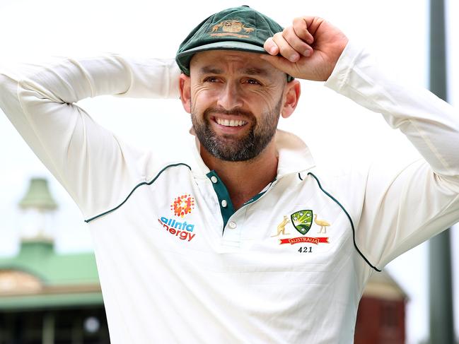 EMBARGOED - SPEAK TO JAMES SILVER ON THE DAILY TELEGRAPH SPORT DESK BEFORE USE -Australian spin bowler Nathan Lyon pictured at the SCG ahead of his 100th test match. Picture: Toby Zerna