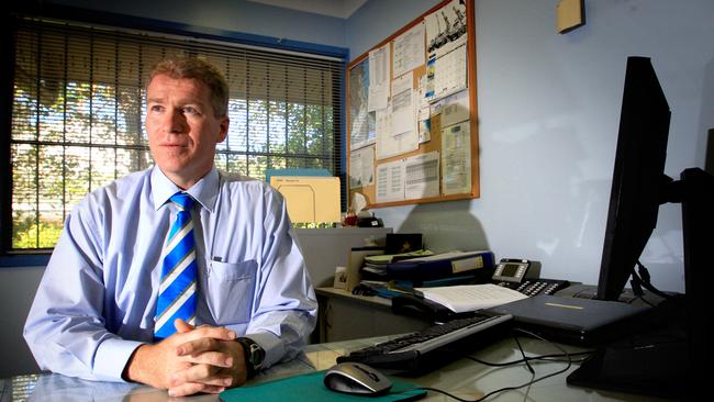 Brian Swan at Burleigh when a detective — the health and culture of officers remains a key objective for him. Photo Blainey Woodham / Tweed Daily News.