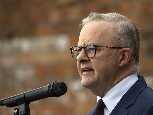 Tasmanian Labor Launch for the State Election at James Boag Brewery, Launceston. Prime Minister Anthony Albanese. Picture: Rob Burnett