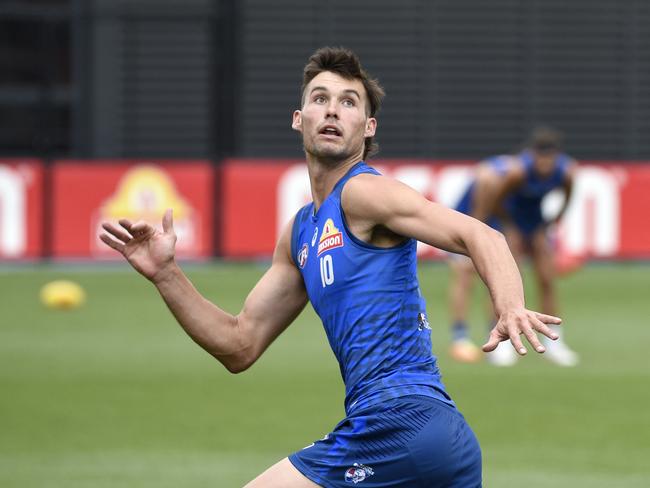 Sam Darcy at training with the Western bulldogs at Whitten Oval. Picture: Andrew Henshaw