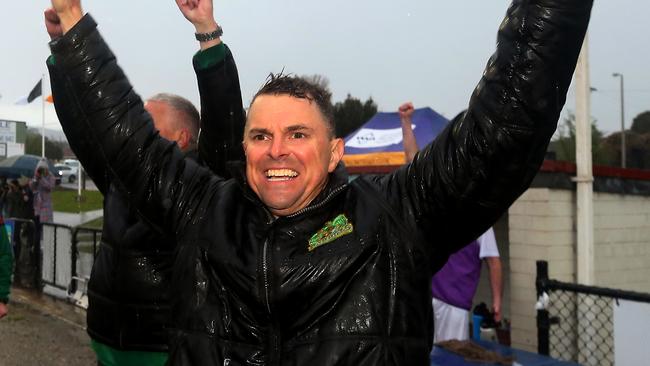 Leongatha coach Trent McMicking. Picture: Yuri Kouzmin