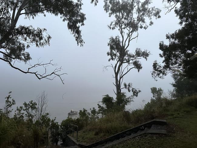 Fog on the Brisbane River. Picture: X/Alison Rice PhD