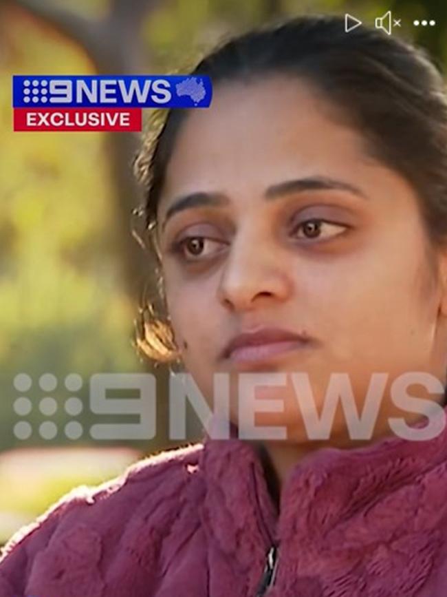 Amritpal Kaur. Picture: 9 NEWS Adelaide
